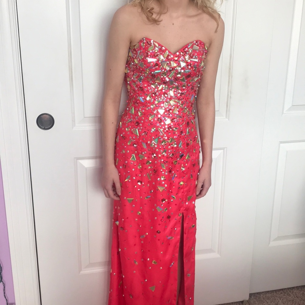 Prom/ Formal Hot pink dress